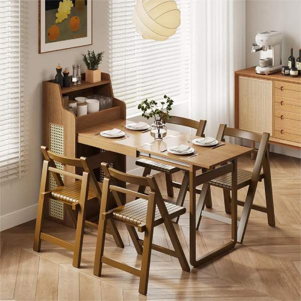 hernest Foldable Dining Table Set