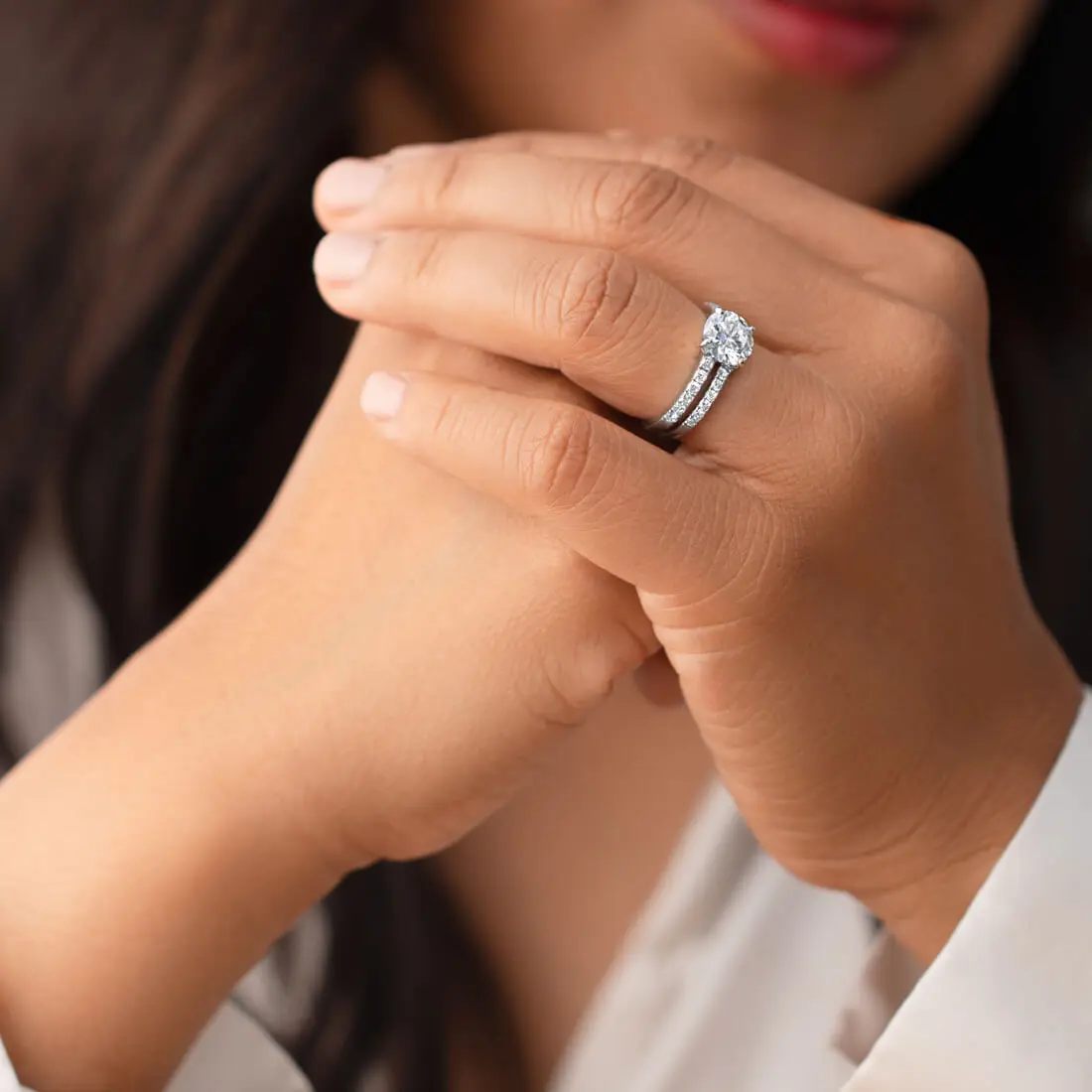 Ruby & Oscar Moissanite Engagement Ring