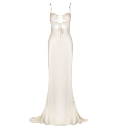 Shona Joy La Lune Ruched Bodice Maxi Dress Cream Review
